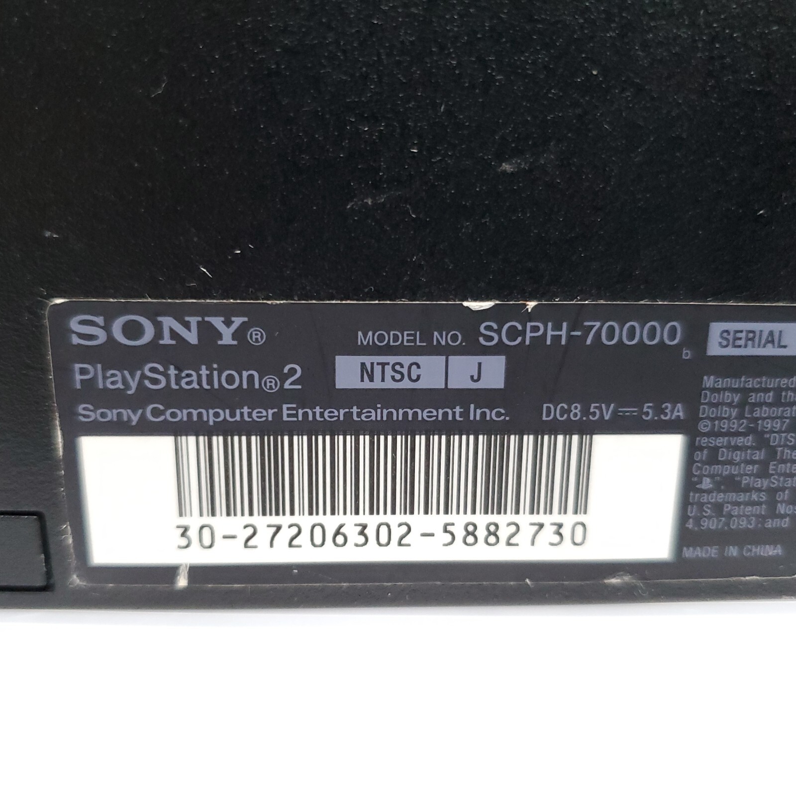 SONY Playstation 2 PS2 Slim Console SCPH-70000 Charcoal Black “NTSC-U/NYSC/J”