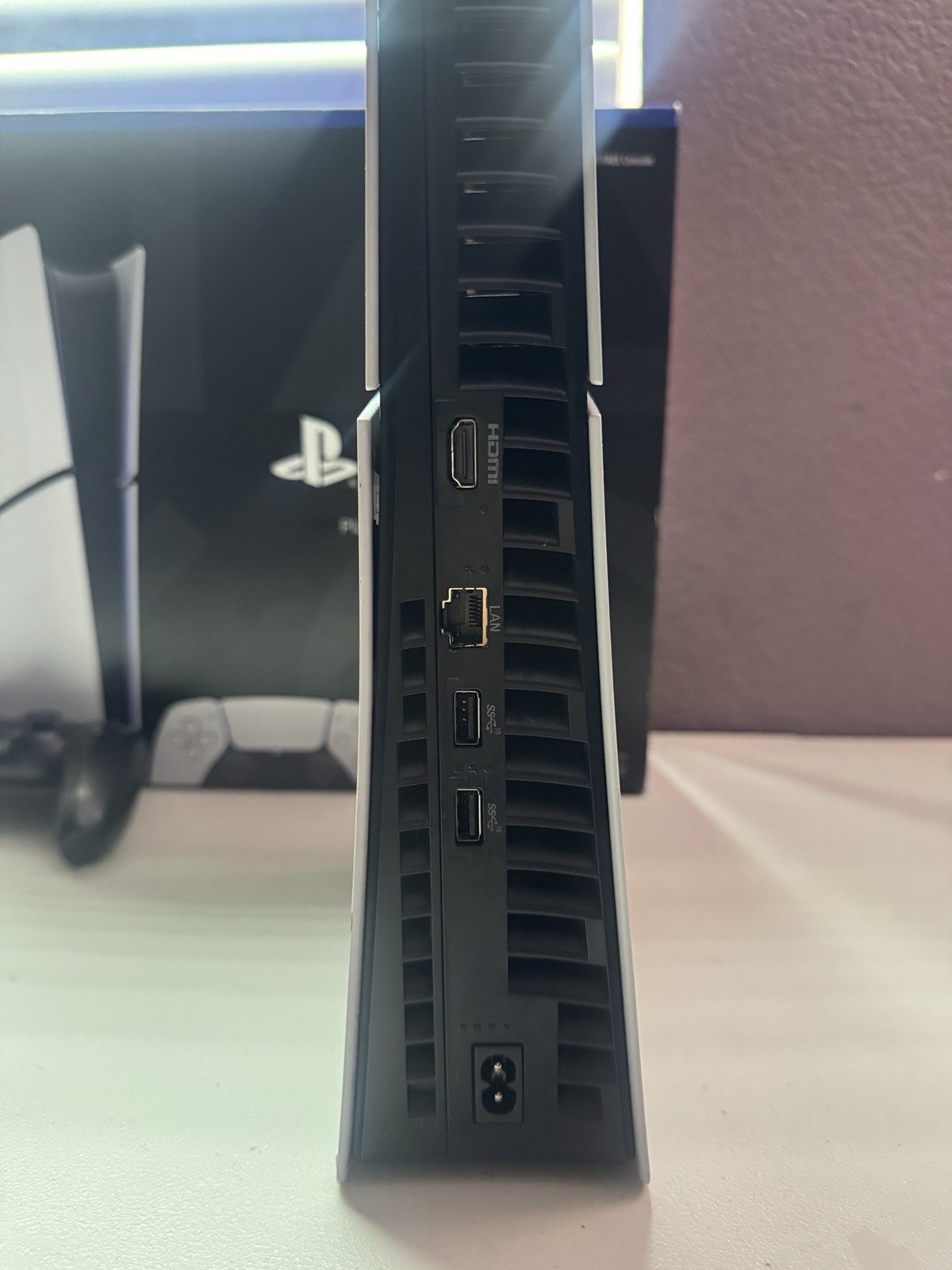 PlayStation 5 Digital Edition w/ Black Controller & Box (1 Year Old)