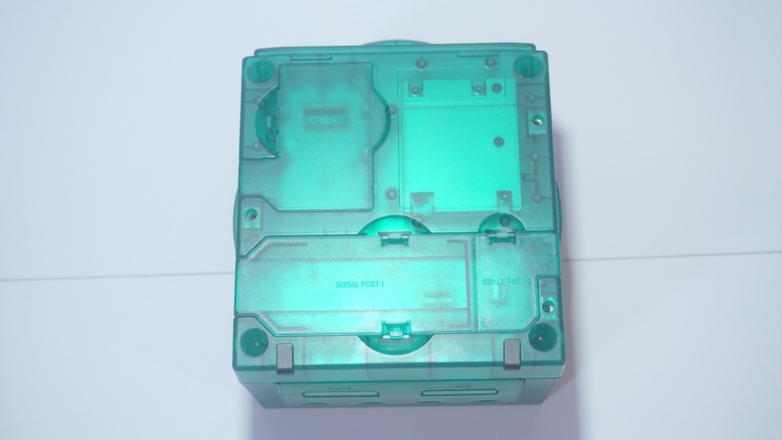 Clear Emerald Green Nintendo GameCube DOL-001 (USA) with Green LED & Controller