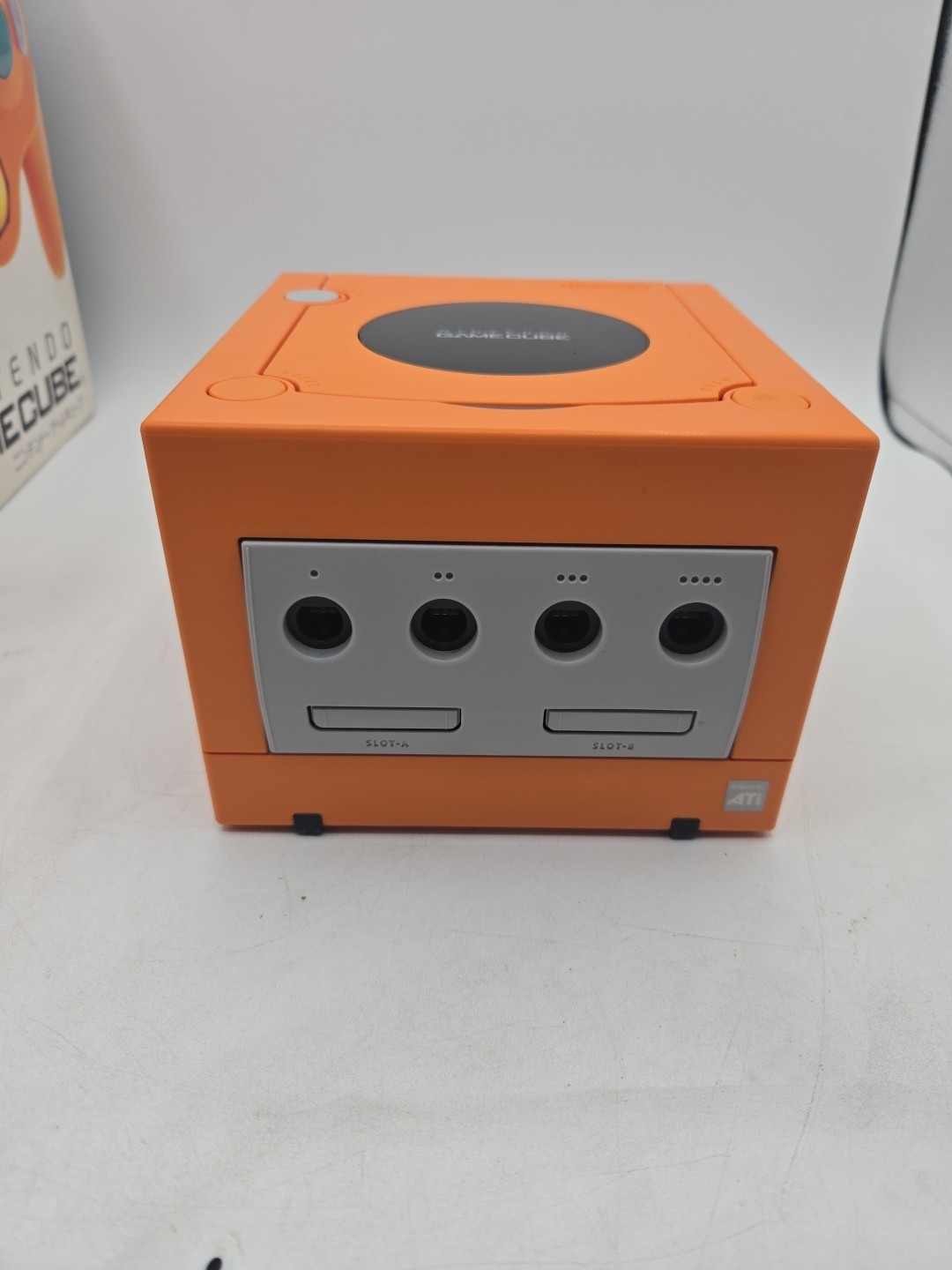 Nintendo Spice Orange Gamecube DOL-001 CIB Complete Us Region US Seller TESTED!!
