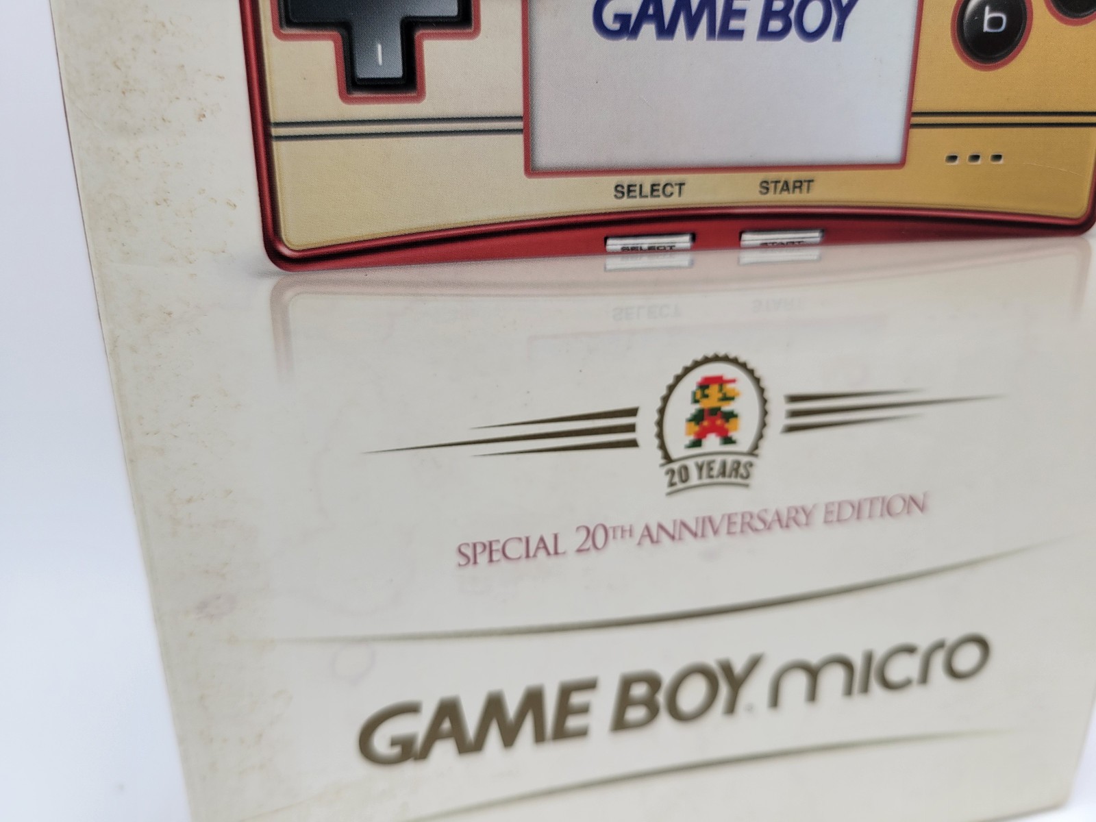 BOX ONLY Nintendo Game Boy Micro – 20th Anniversary Edition BOX ONLY