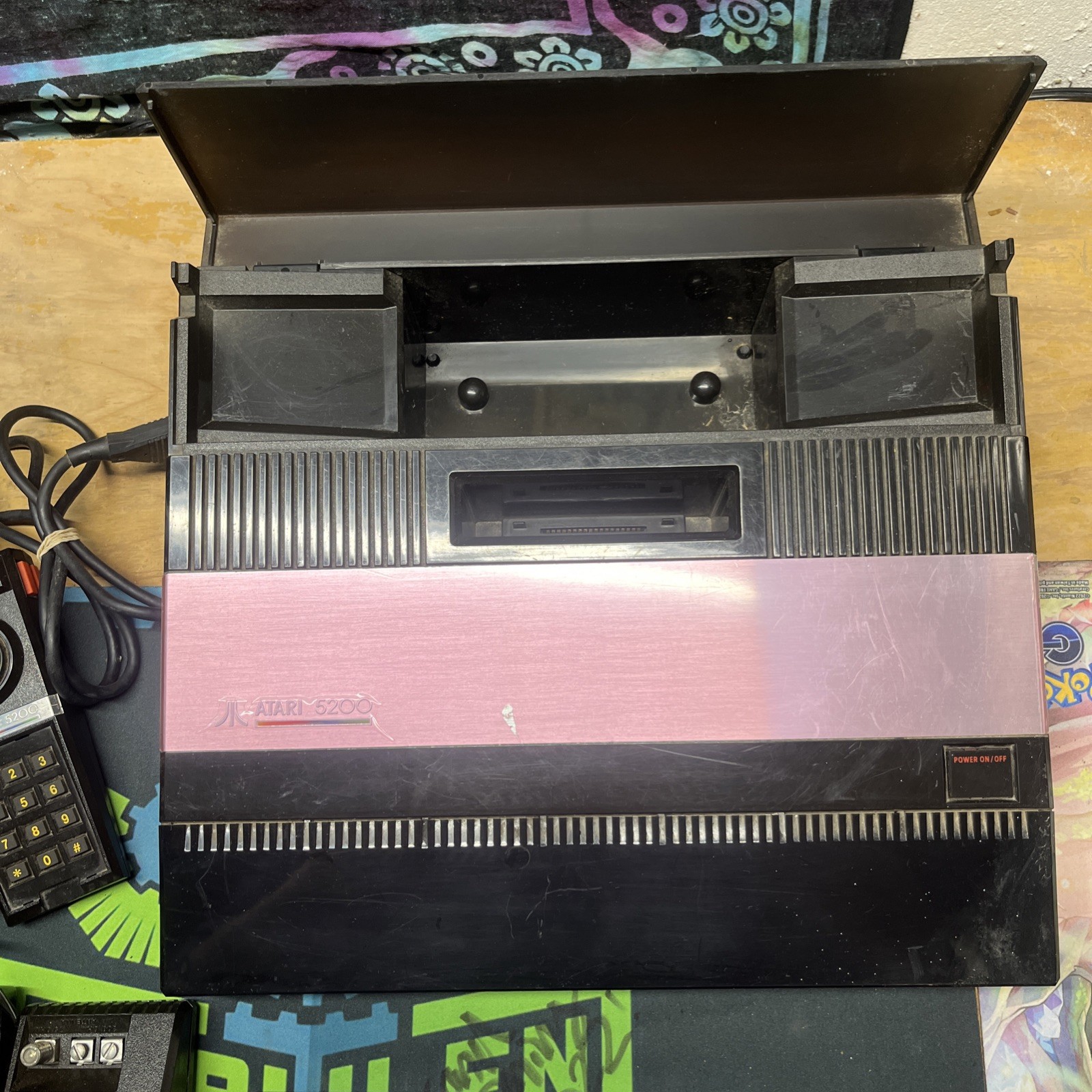 Atari 5200 Console Bundle Lot Tested With Cables Controller And Game