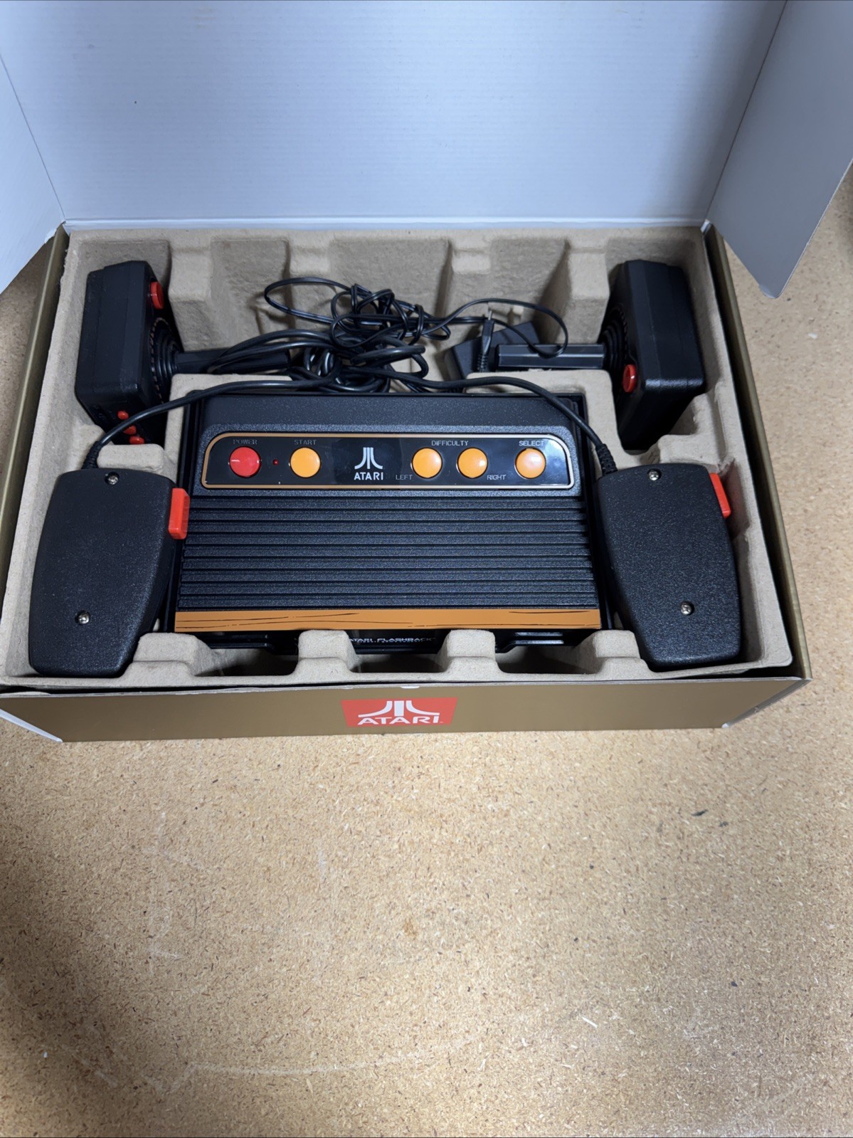 Atari Flashback 9 Gold HD Console 120 Built-in Games & Controllers -Preowned