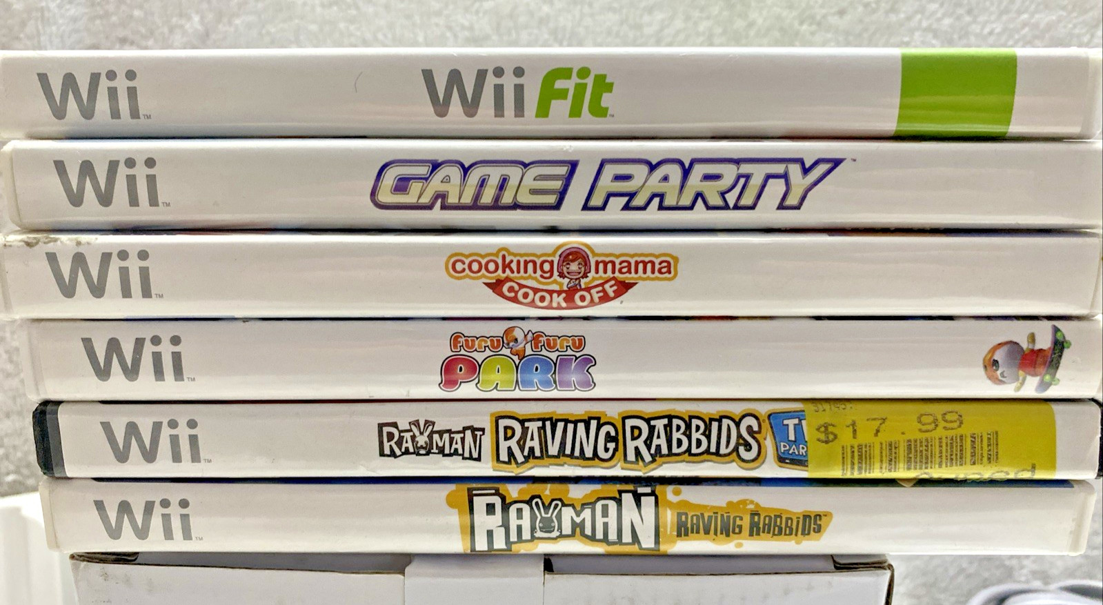 Nintendo Wii Console Bundle – White, 512MB, – Extra Controllers, Games