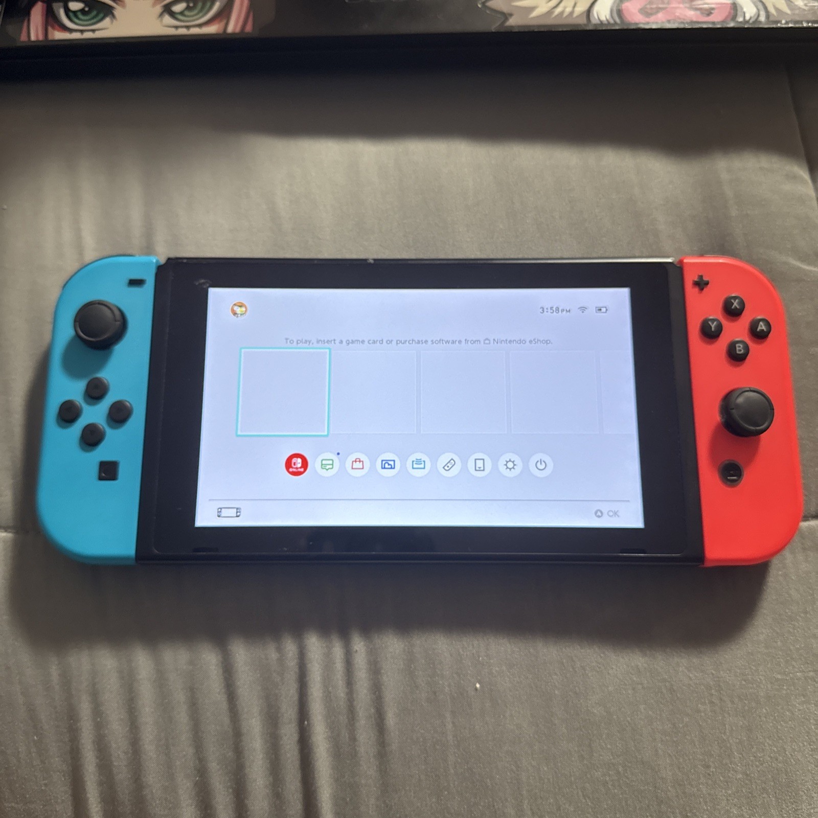 Nintendo HAC-001 32GB Switch Console – Blue & Red Joycons ONLY + Sonic Frontiers