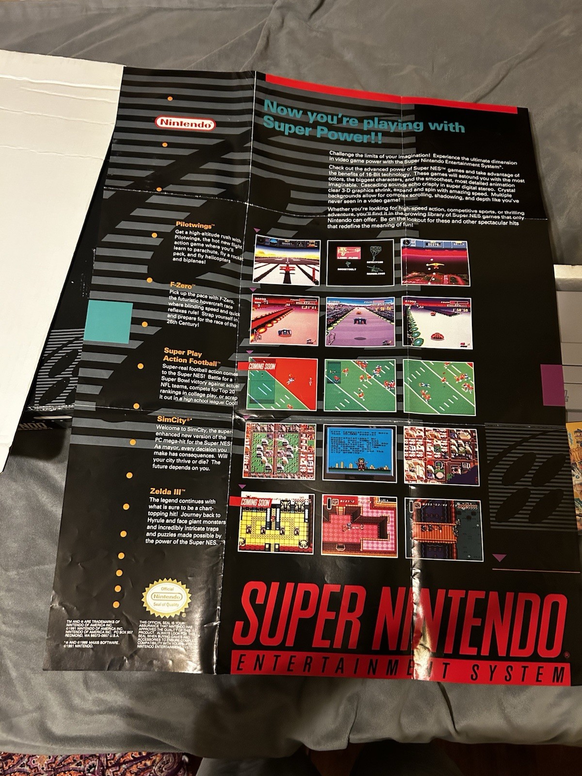 Nintendo SNES Super Nintendo Console CIB Except Manuals, Cables NTSC-U/C