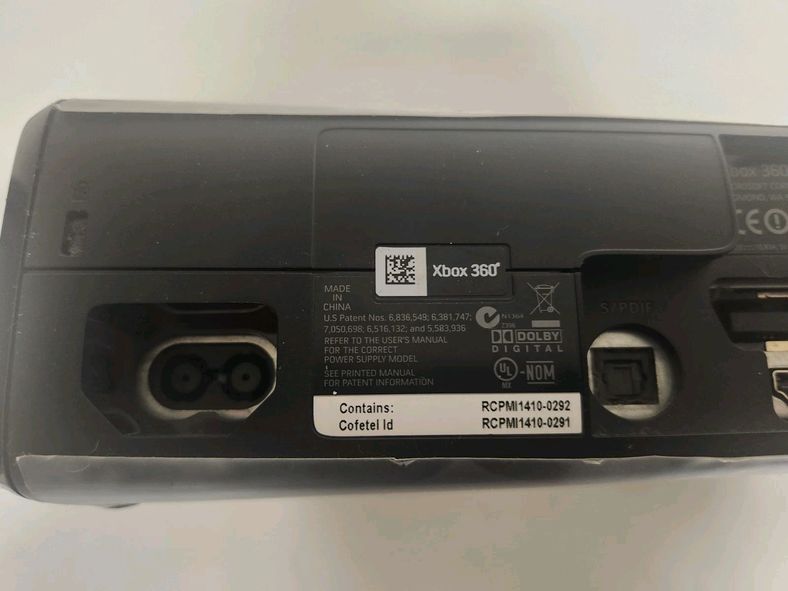 Microsoft Xbox 360 S – Model 1439 – FOR PARTS/REPAIR – Ronaldo/Messi Skin