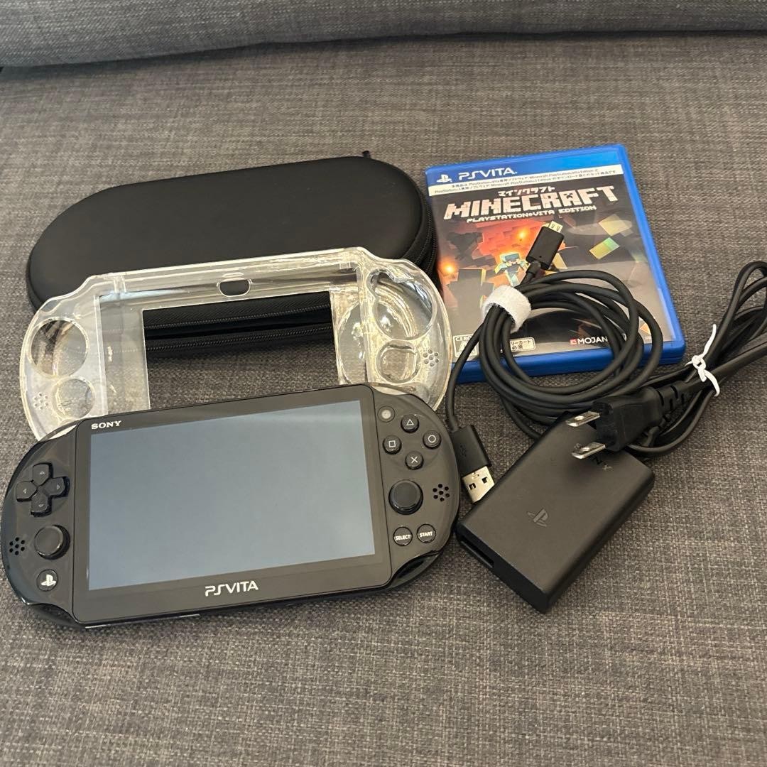 Sony PS Vita PCH-2000 Black Console Tested Working Region Free Minecraft