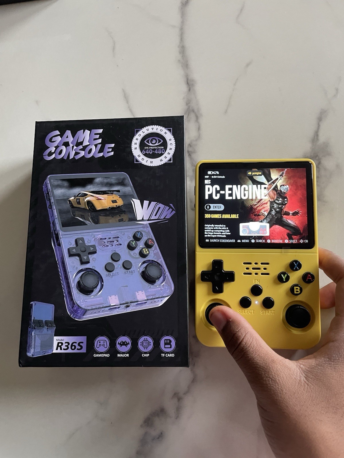 R36S handheld gaming console 2000+ Games