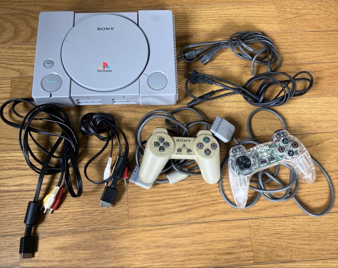 SONY PlayStation Console with 2 Controllers Used item Japan Free Shipping
