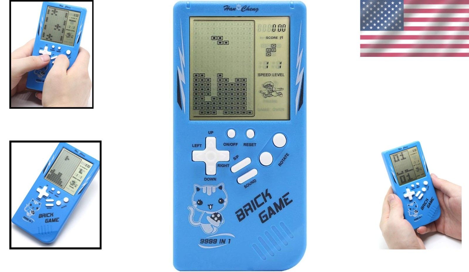 Mini Retro 9999 Games Console – 3.5” LCD, Battery Operated, Travel-Friendly