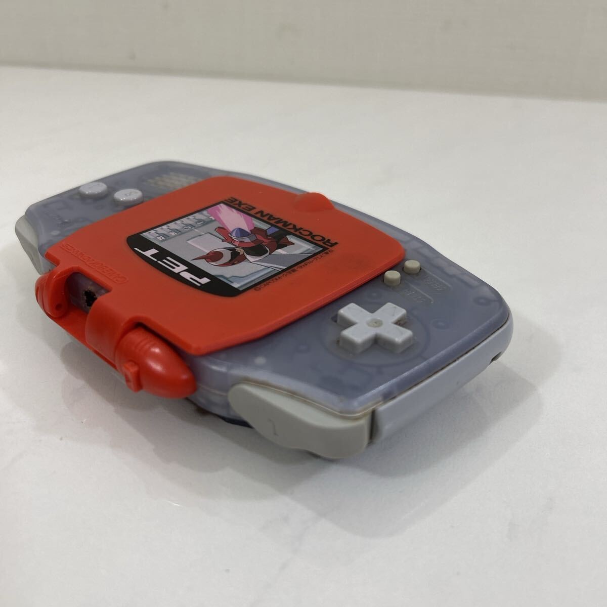 Game Boy Advance Console Nintendo Mega Man Battle Network LCD With Cover Rare