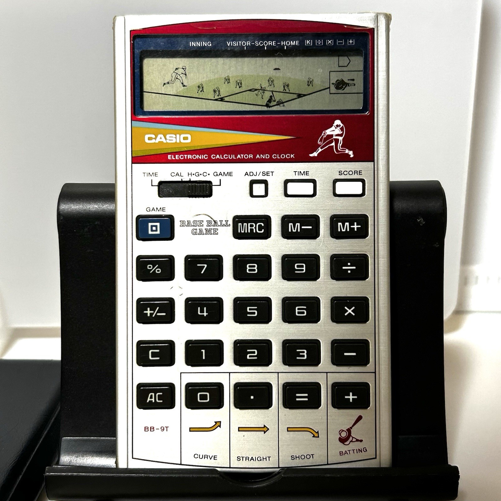 CASIO Baseball BB-9T Game Calculators 1982 Vintage Rare Item Japan
