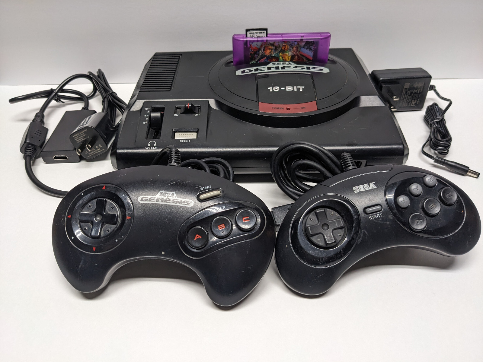 Sega Genesis 1 VA7! Working-Recapped, SD Card Cartridge, & HDMI Adapter Included