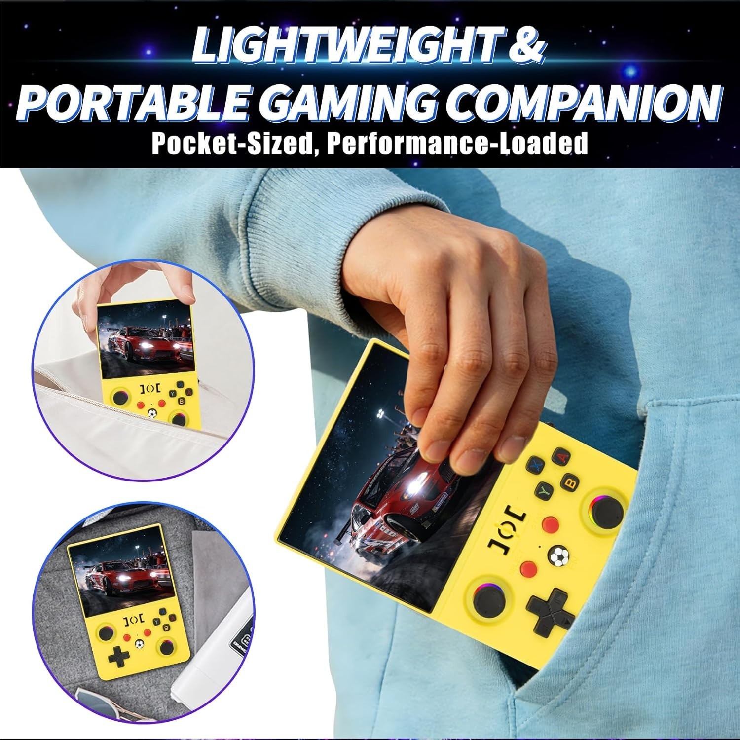 4.5 Inch R36MAX Ⅱ Handheld Game Console – 64GB & Ergonomic Design, Gift Ready