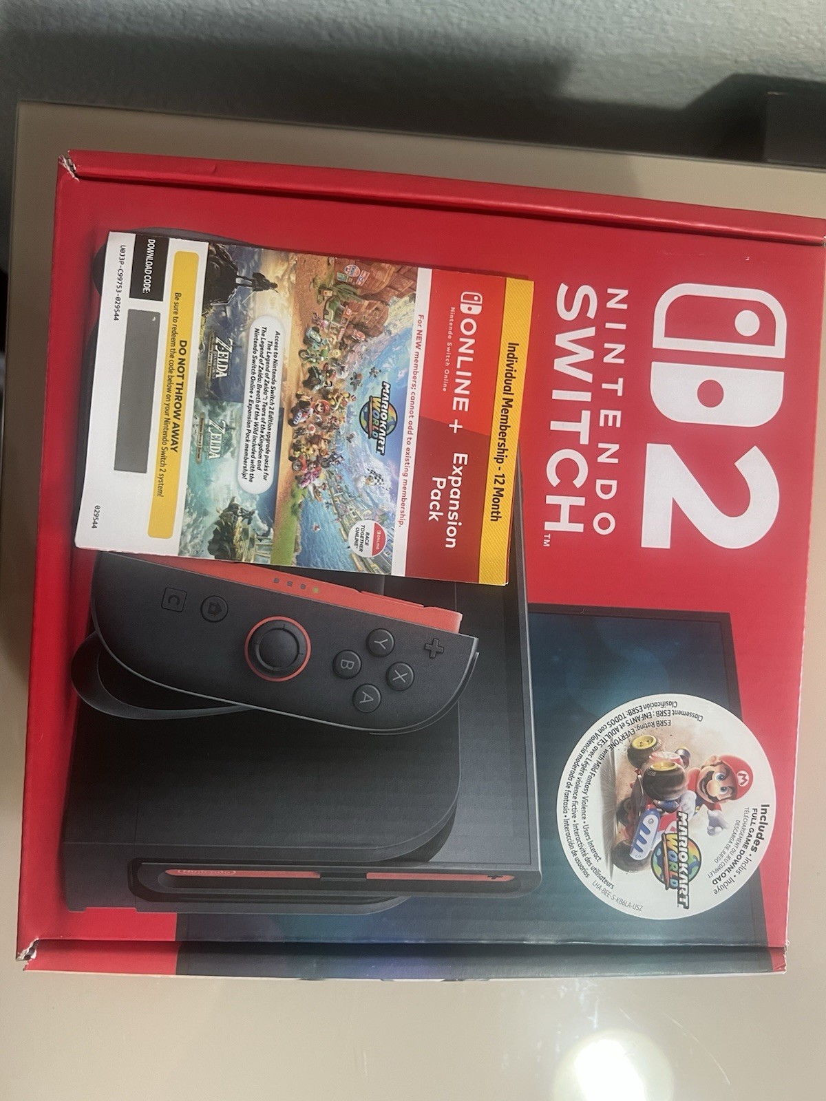 Nintendo Switch 2 Console / Mario Kart World Costco Bundle / 12 Month Membership