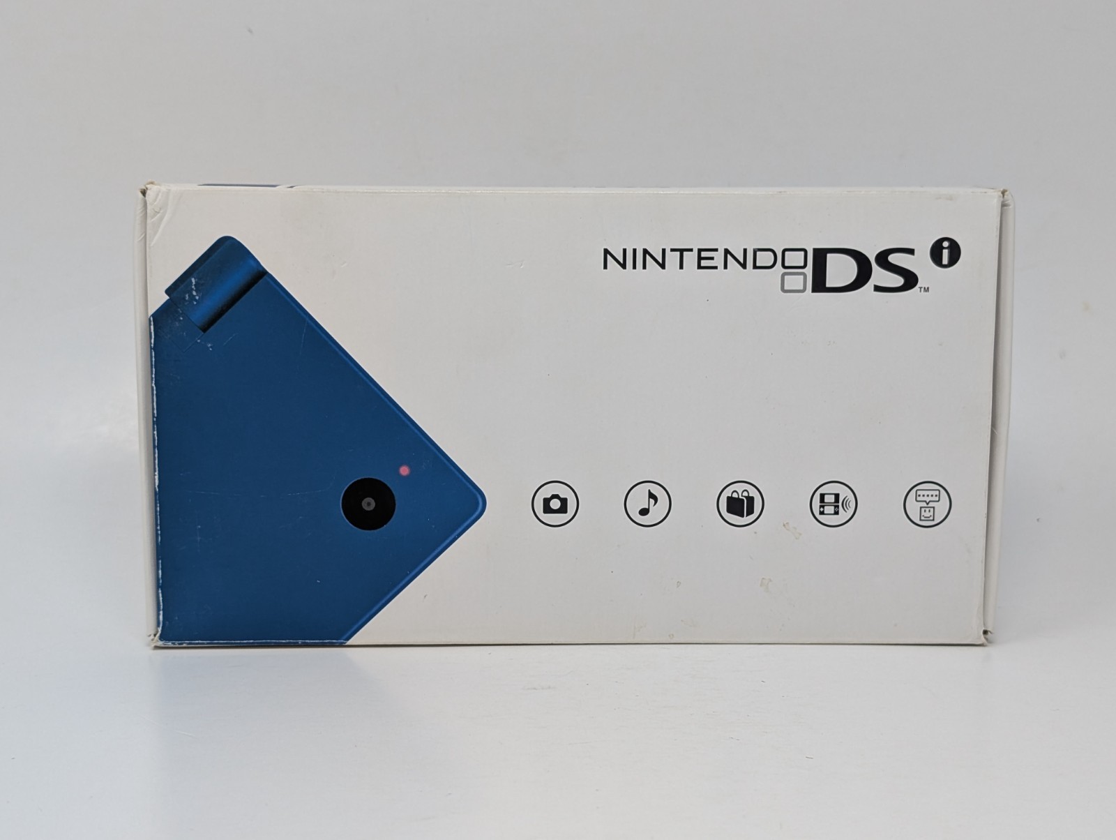 Nintendo DSi Launch Edition Metallic Blue Handheld In Box – For Parts Or Repairs