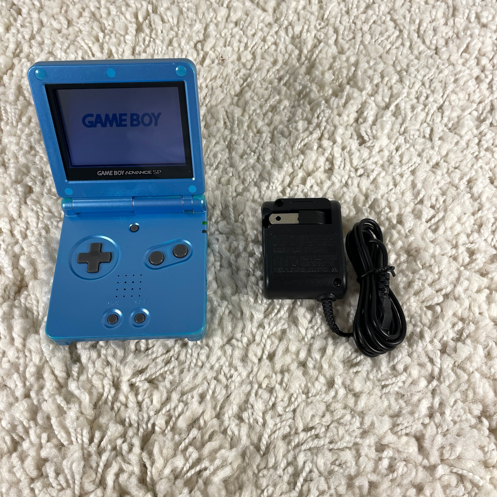 Nintendo Game Boy Advance SP GBA SP Surf Blue Edition Handheld System AGS-001