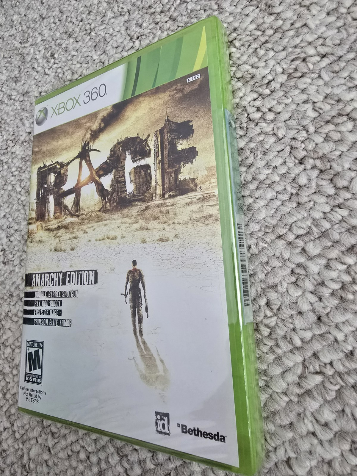 Xbox 360 S Slim Bundle 1439 Console, Power & 6 GAMES inc RAGE ANARCHY Ed SEALED