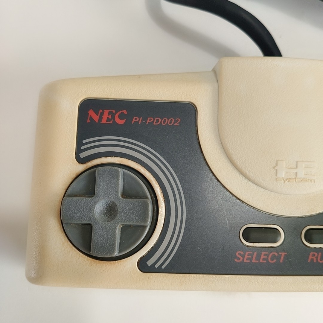 NEC PC Engine Console White Controller AV Cable Japan Tested