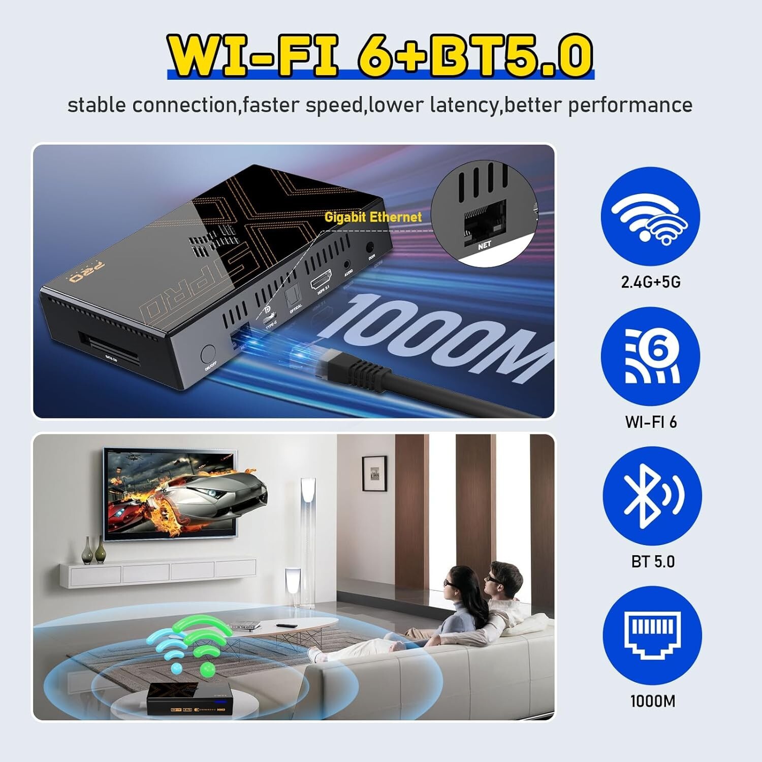 Super Console X5 PRO Retro Game Console with 4TB 16000+Games,