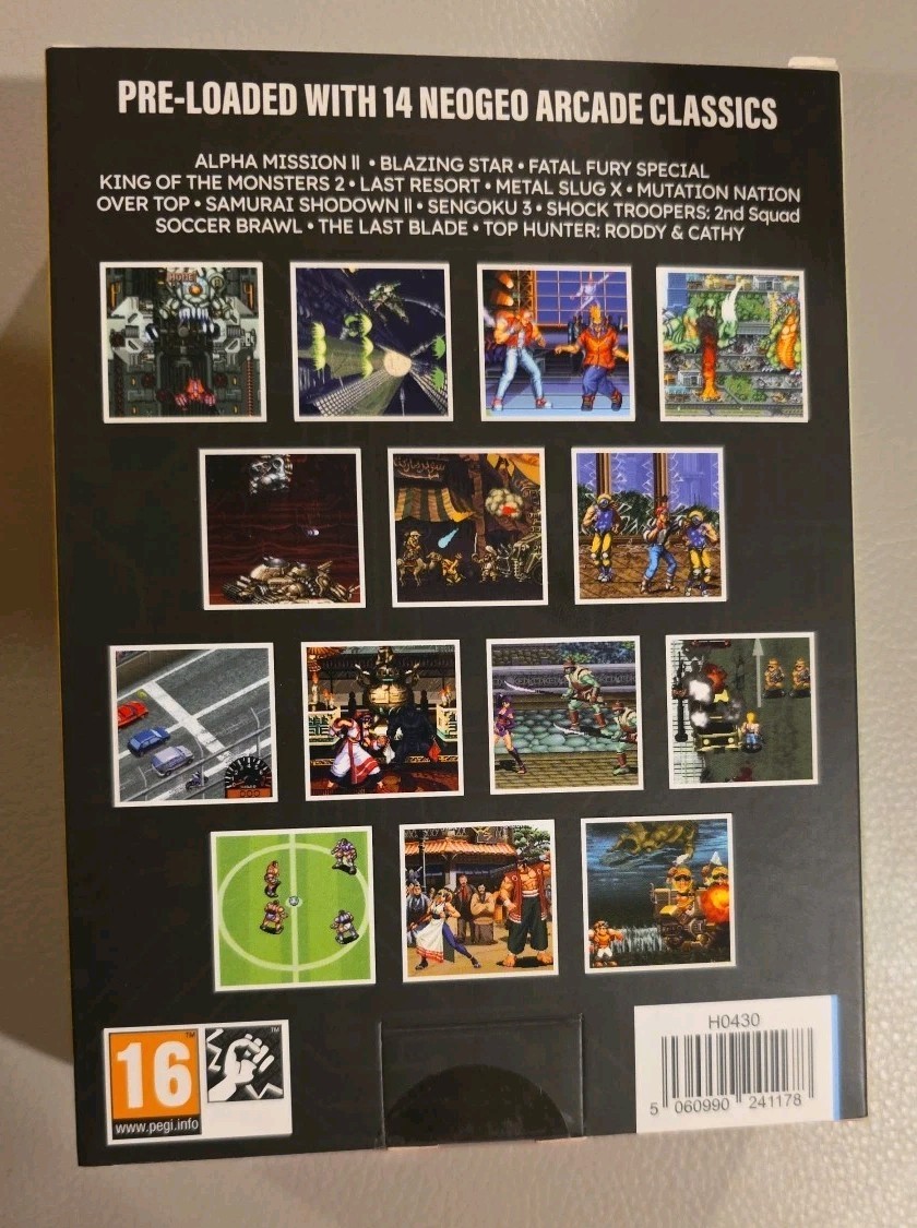 HyperMegaTech Evercade Super Pocket Neogeo MVS Limited Edition Sealed