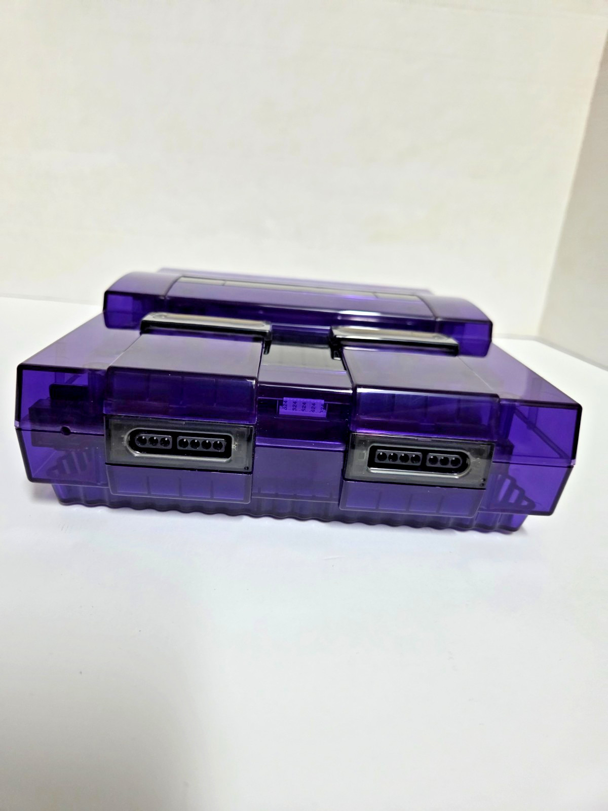 Custom Super Nintendo Transparent Purple/Smoke UPGRADED Triad Power Suppy