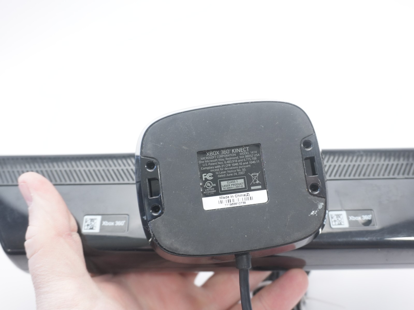 Microsoft Xbox 360 Model 1414 Black Kinect Motion Sensor Camera Sensor Bar
