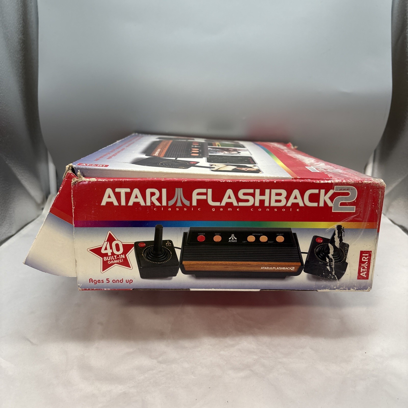 Atari 2600 Flashback 2 Classic Game Console Black Box & Controller Free Ship
