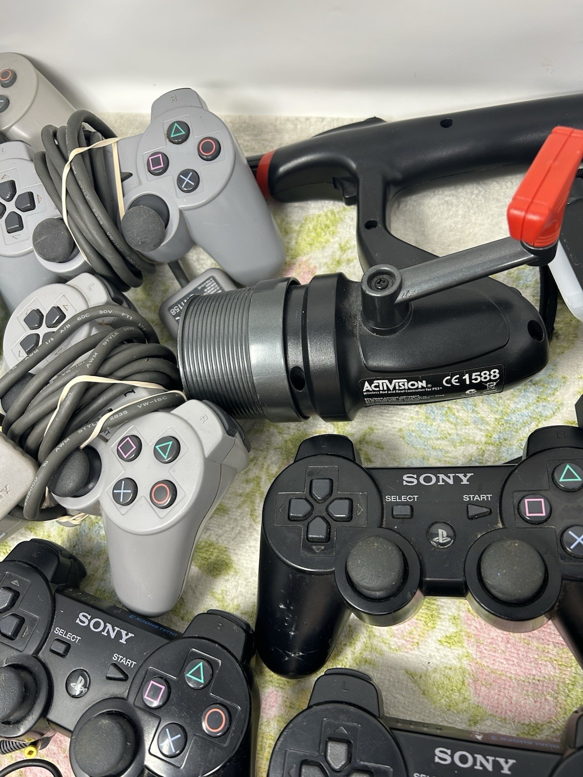 Lot Bundle PS,ps2 Cords,Controllers PS2 OEM A/V Cable Power Supply OEM 3rd Party