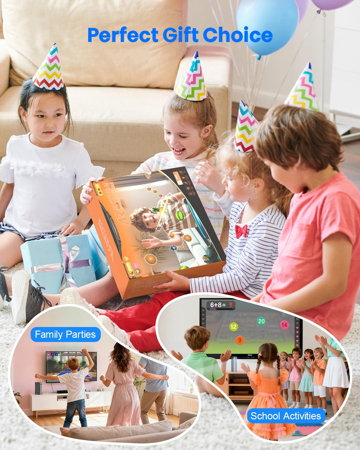 AR Motion Gaming Console for Kids – Active Video Game System with 21 Built-In Ga