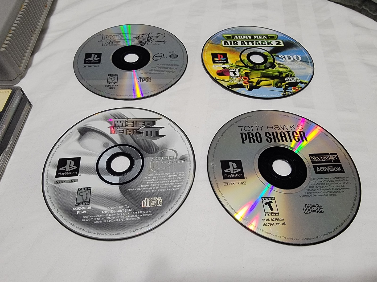 Sony PlayStation 1 System Console PS1 Bundle with controller games & memory card
