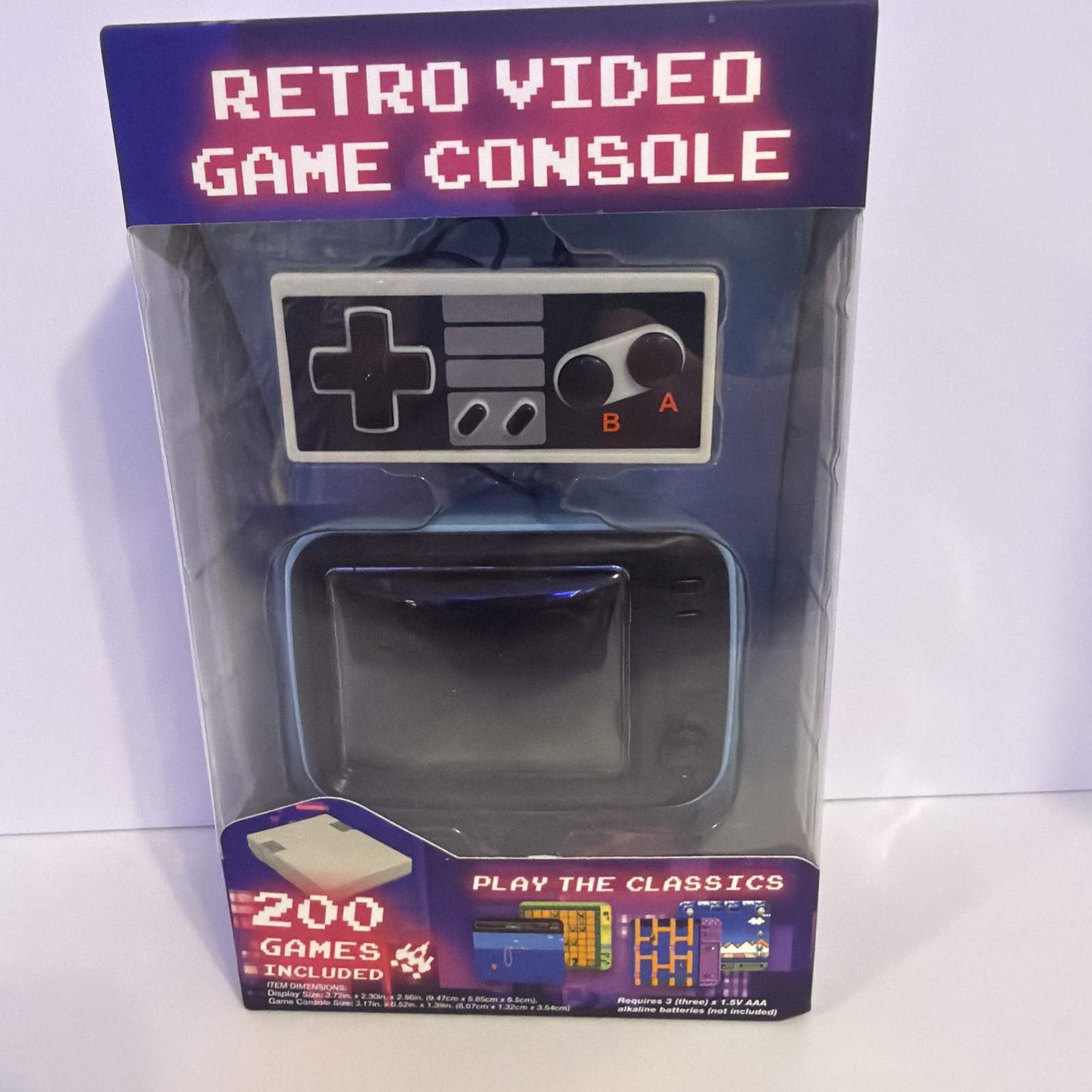 Vivitar Retro Mini Video Game Console 200 Games Included Mini TV Remote New