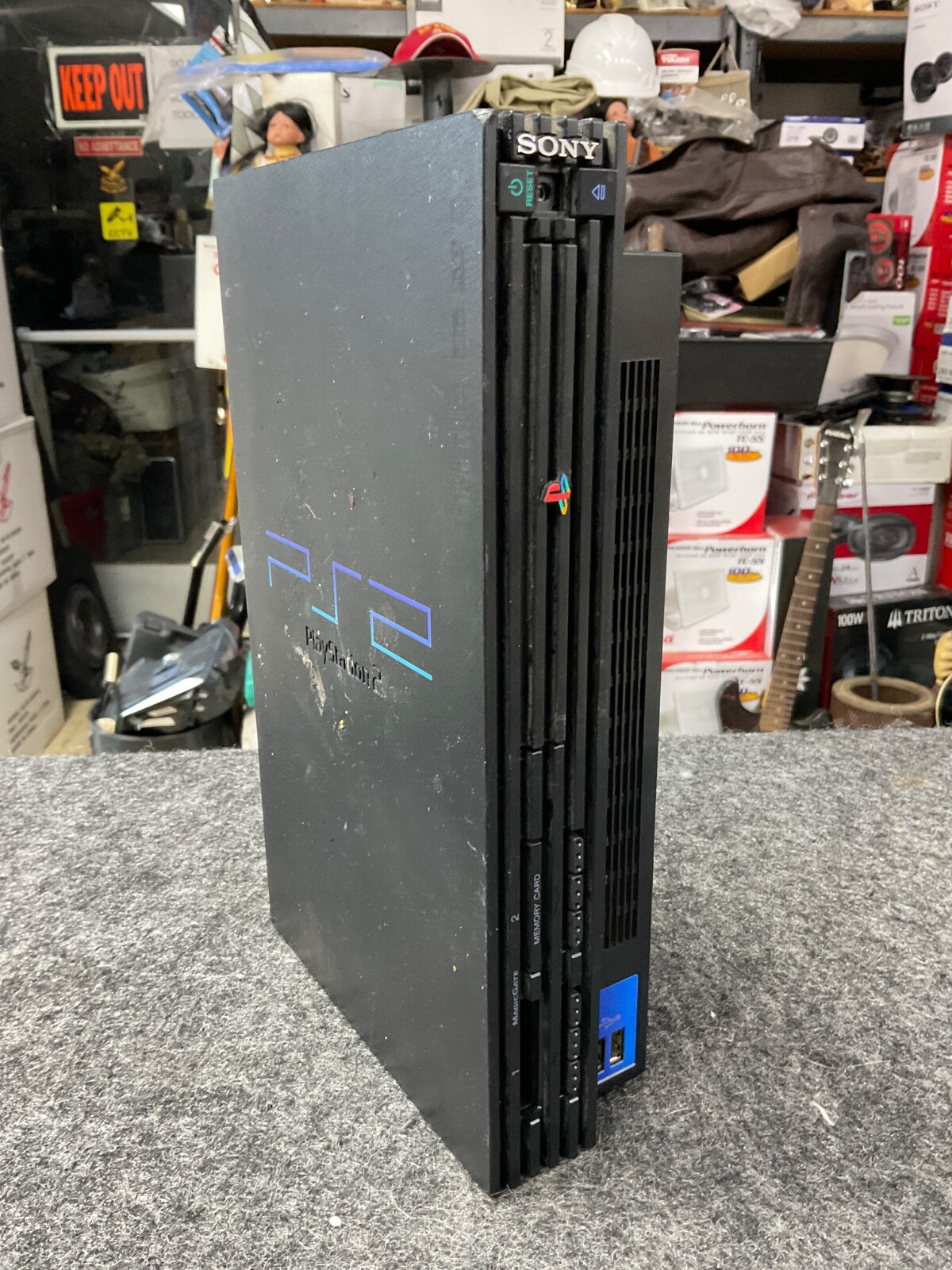 Sony PlayStation2 PS2 black SCPH-50001 Console (PARTS ONLY)