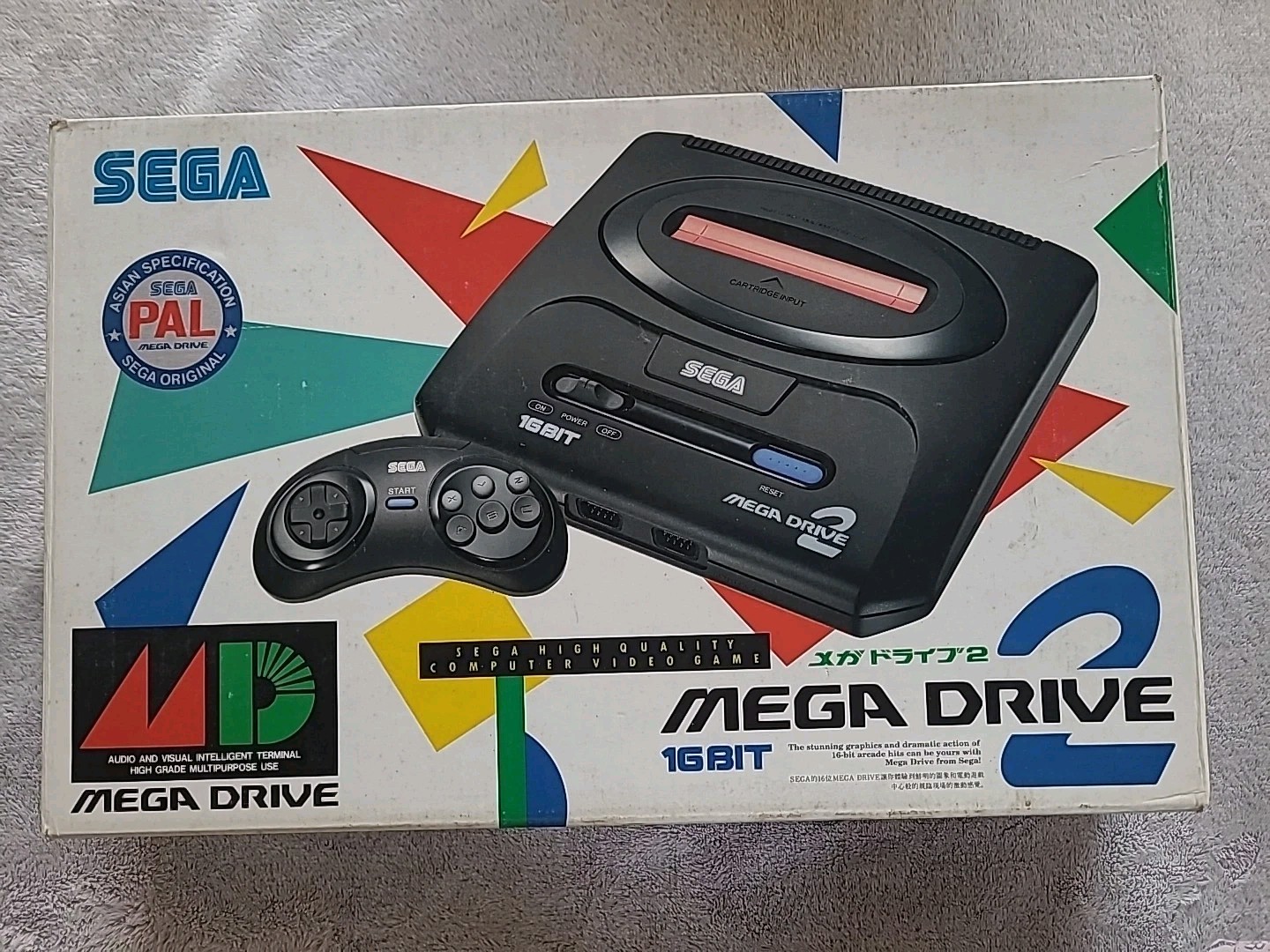 Vtg NEW Sega Mega Drive2 Console System Japan100% Unused New Old Stock