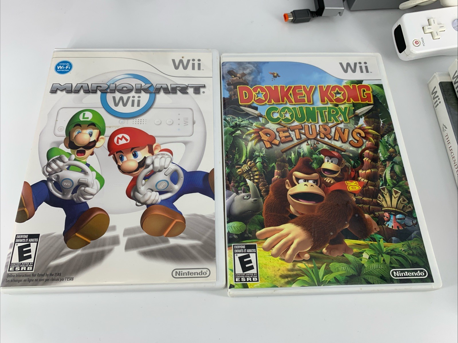 Nintendo Wii Console Bundle SIMPSONS Skin Zelda Link Mario Kart Super Smash