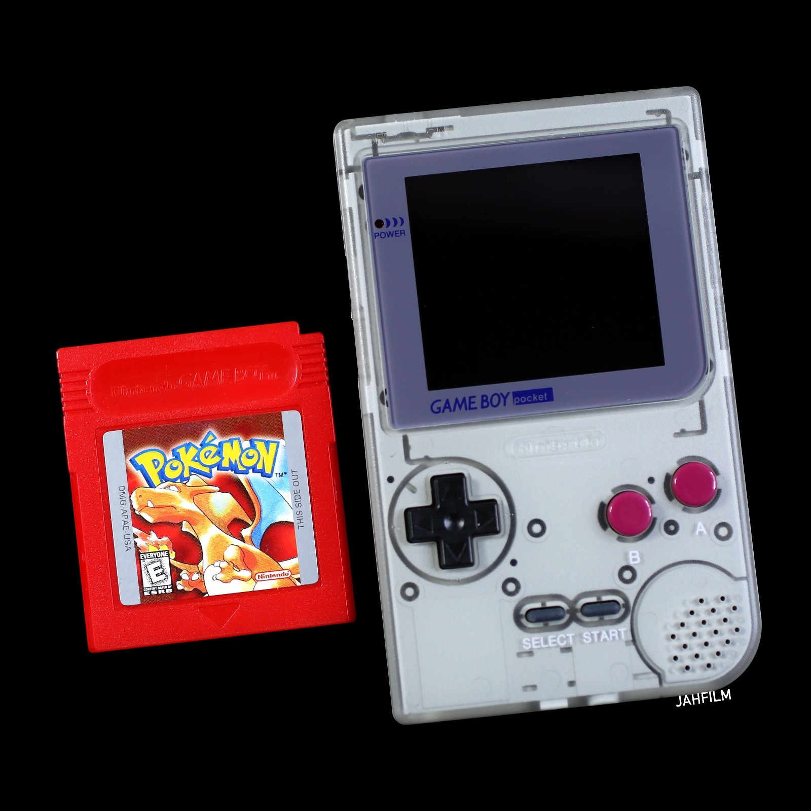 Custom Backlit Gameboy Pocket DMG Edition IPS LCD + Pokemoon Red w/80hr Save