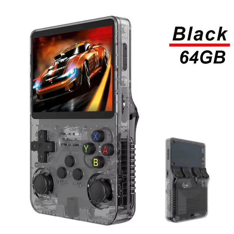 R36S Retro Handheld Video Game Console ARKOS System 3.5 Inch IPS Screen