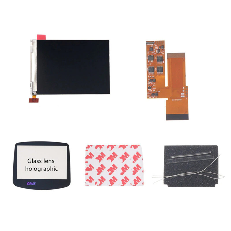 IPS v2 4 Pixels in 1 Full Viewing LCD Kit Backlight For Gameboy Advance GBA