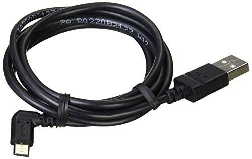 ELECOM microUSB cable L-shaped 2A output A-microB USB 2.0 black 1.2m