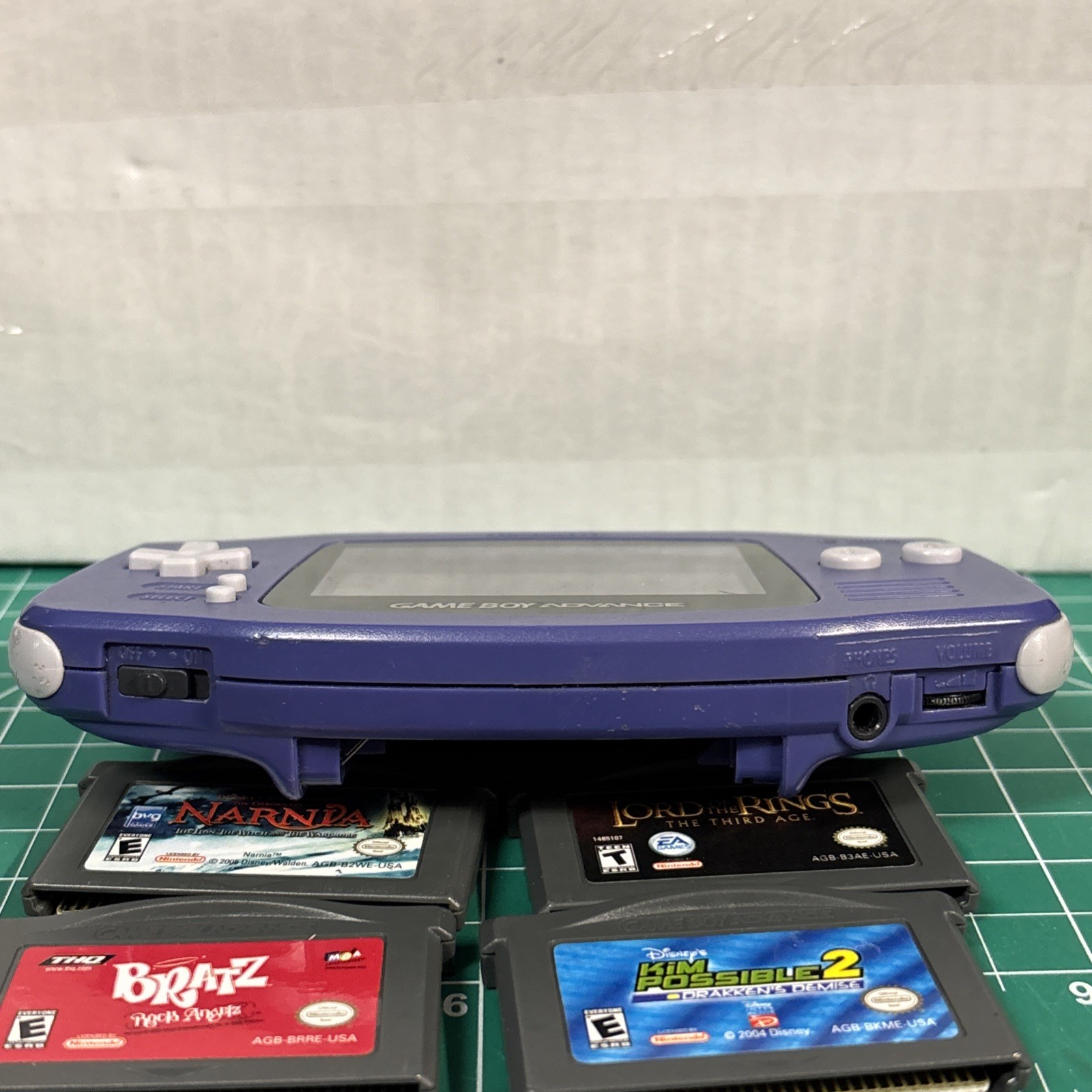 Nintendo Game Boy Advance (Indigo Purple) (4) games included Tested & Working