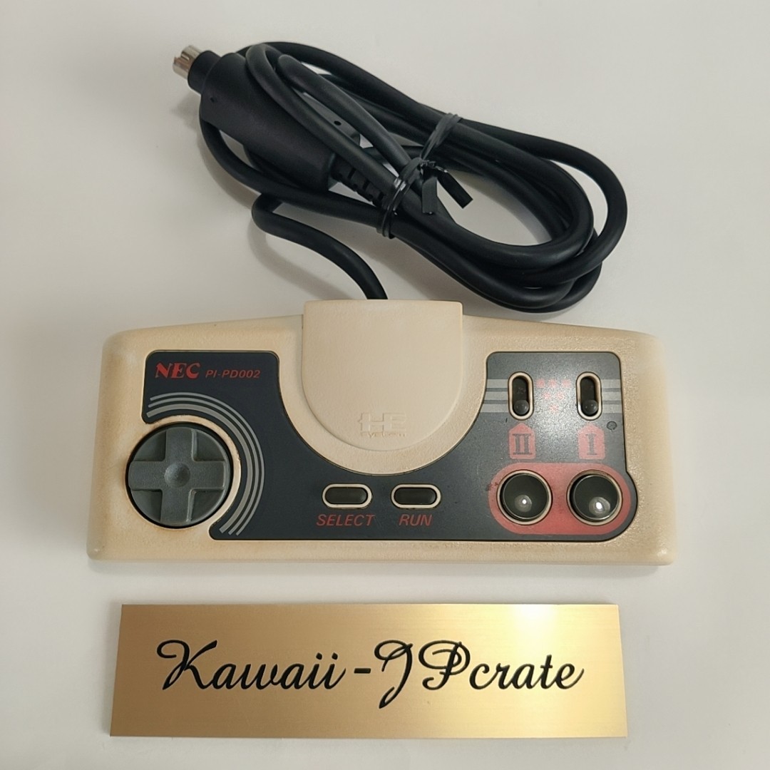 NEC PC Engine Console White Controller AV Cable Japan Tested