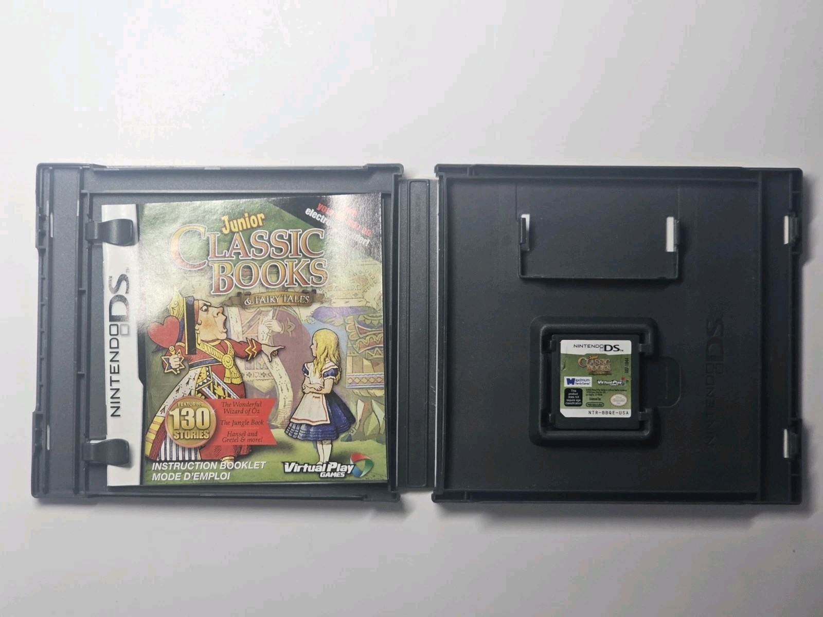 Black Nintendo DS Lite Handheld Bundle, 5 Games, Travel Case & Charger, Tested