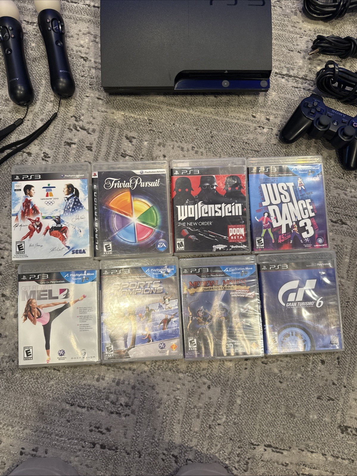 Sony PlayStation 3 PS3 Slim Console CECH-3001B 320GB – Games – Remote – Extras!
