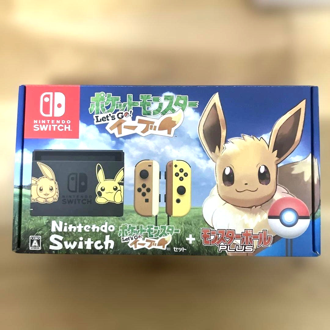 Nintendo Switch Pokemon Let’s Go Eevee Set Limited Console Joy-Con NTSC-J Used