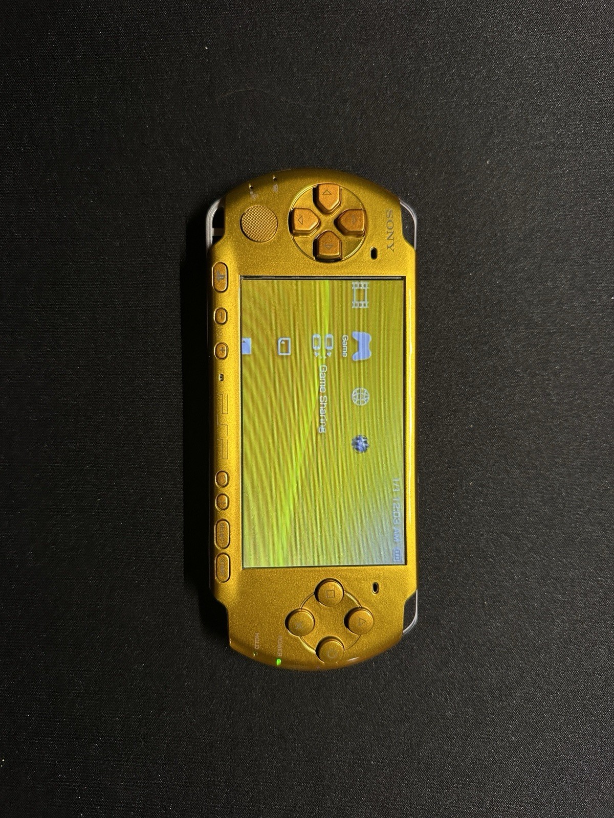 Sony PSP-3000 Gold Handheld Console IPS Screen