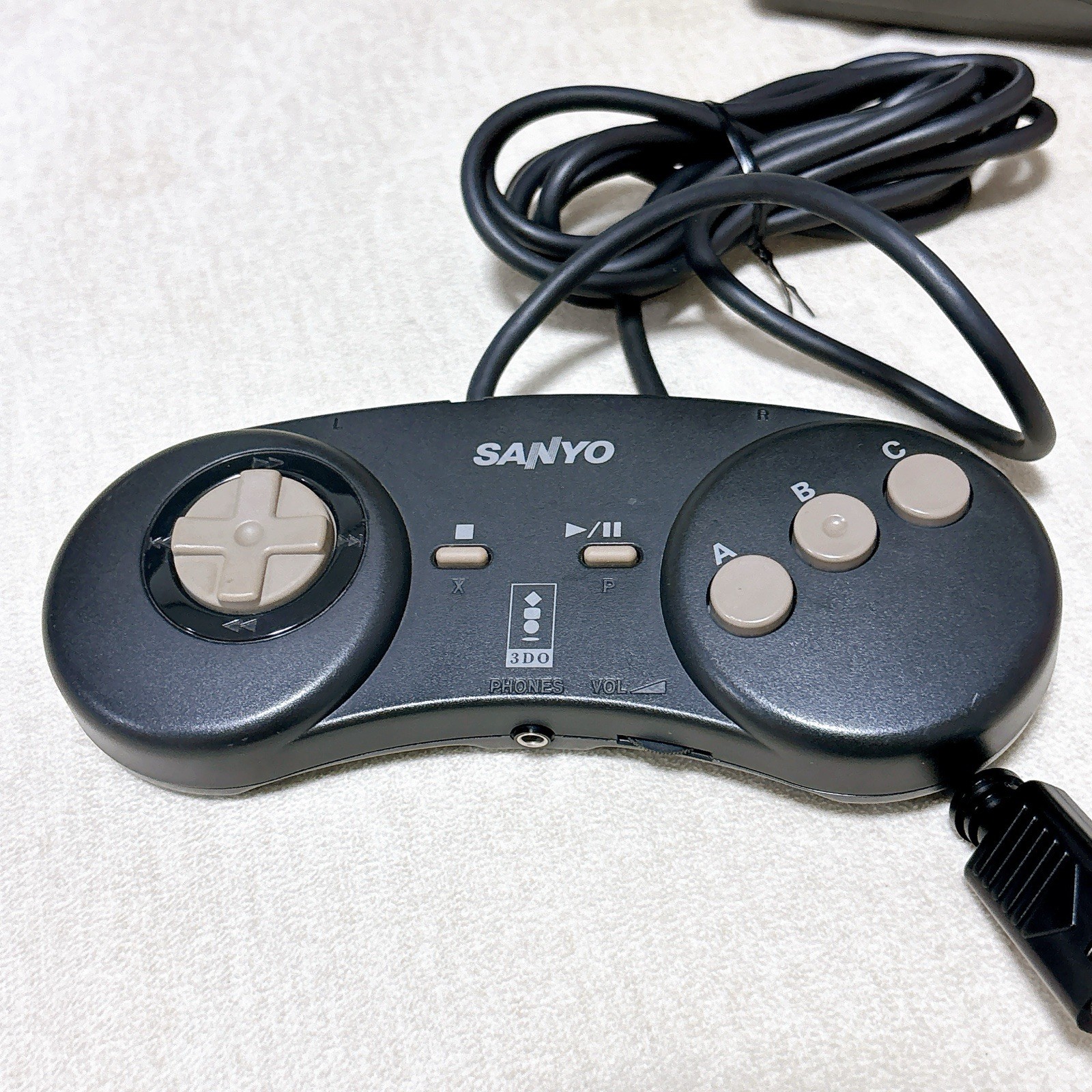 SANYO 3DO TRY IMP-21 Console Controller Manual AV Cable Tested Japan