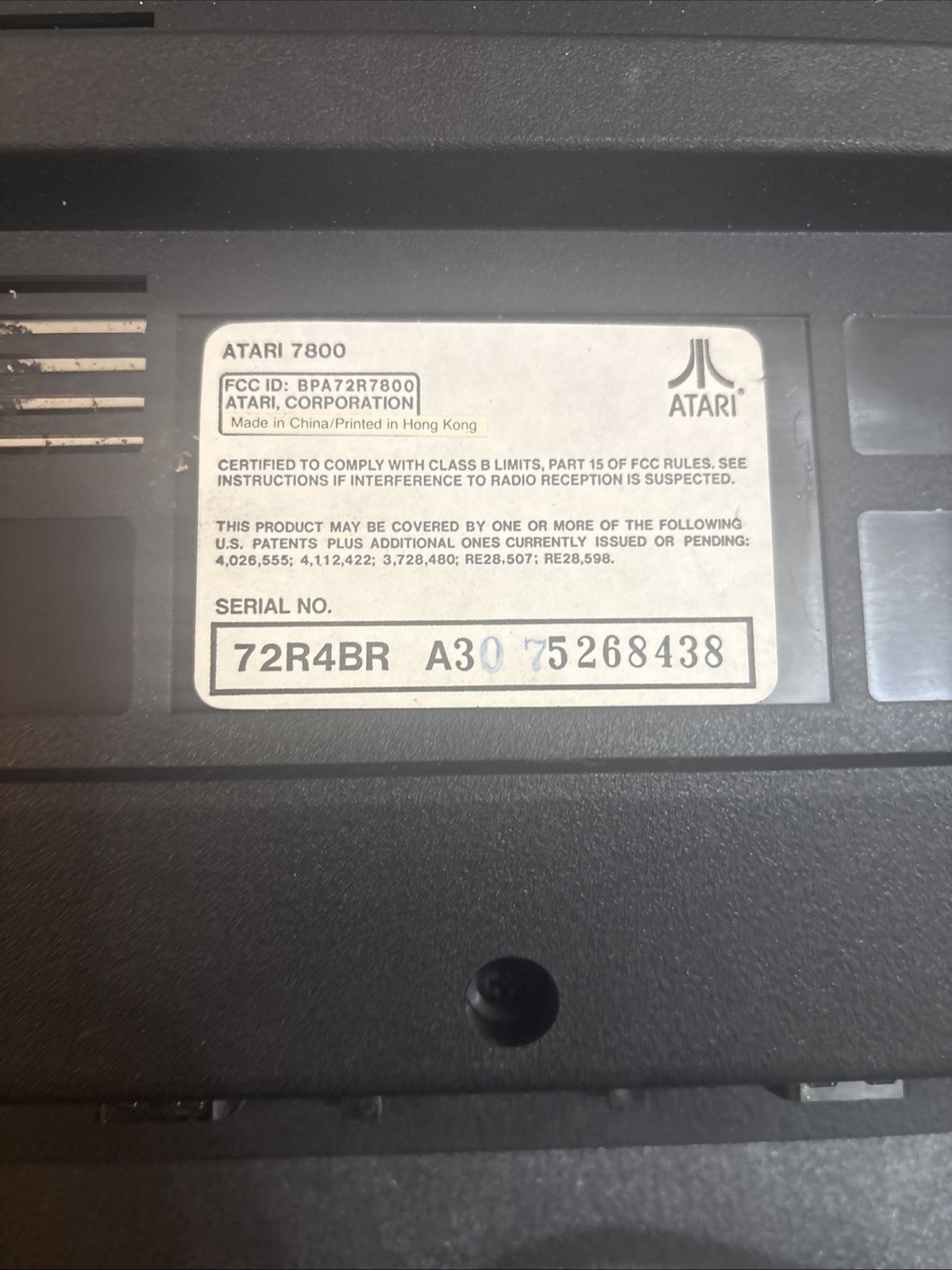 Atari 7800 ProSystem Console 2 OEM Controllers All Cords With Choplifter Game