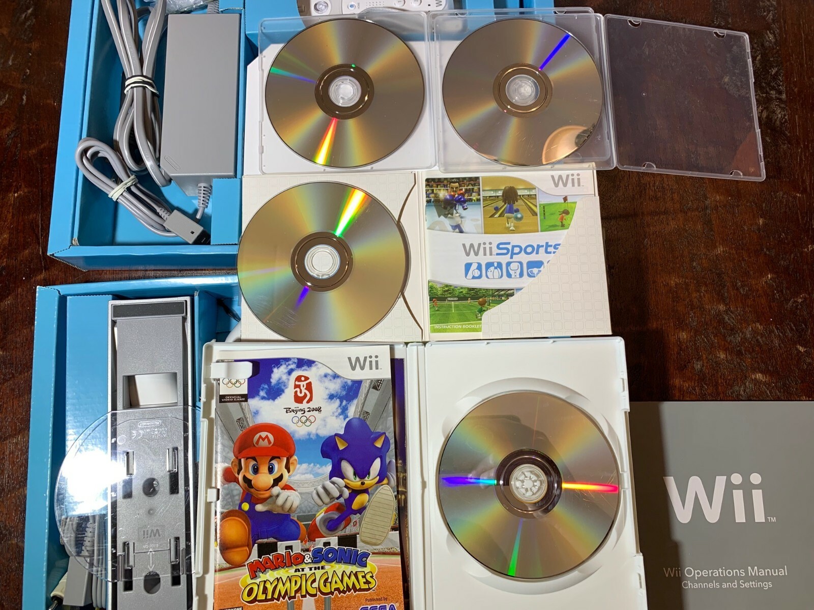 Nintendo Wii Console – Retail Style – MARIO Party 9 + Sports + Sonic hi2u