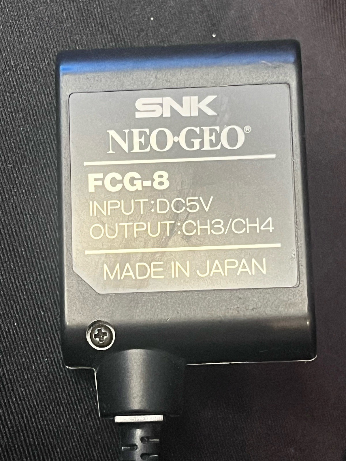 Official SNK Neo Geo RF Converter Switch Japan FCG-8